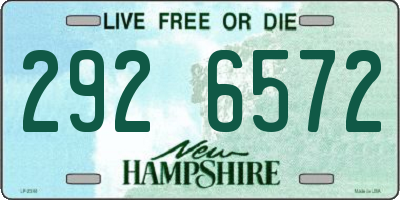 NH license plate 2926572