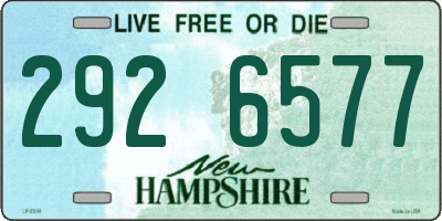 NH license plate 2926577