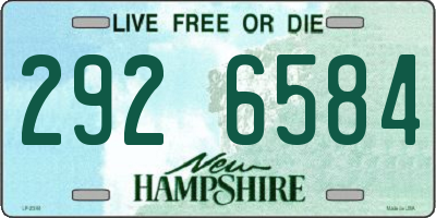 NH license plate 2926584