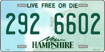 NH license plate 2926602