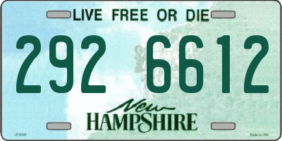 NH license plate 2926612