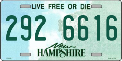 NH license plate 2926616