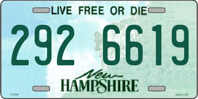 NH license plate 2926619