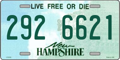 NH license plate 2926621