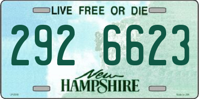 NH license plate 2926623
