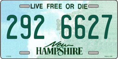 NH license plate 2926627