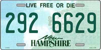 NH license plate 2926629