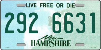 NH license plate 2926631