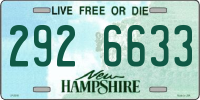 NH license plate 2926633