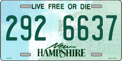 NH license plate 2926637