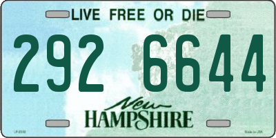 NH license plate 2926644
