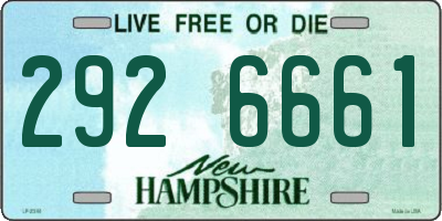 NH license plate 2926661