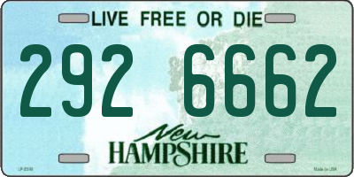 NH license plate 2926662