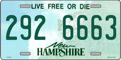 NH license plate 2926663
