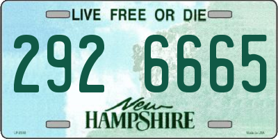 NH license plate 2926665