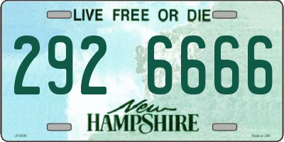 NH license plate 2926666