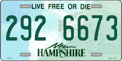 NH license plate 2926673
