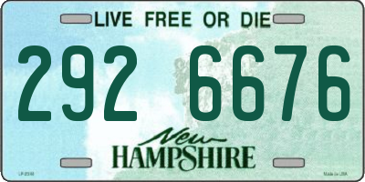NH license plate 2926676