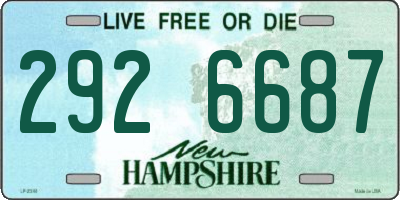 NH license plate 2926687