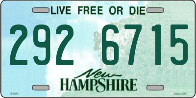 NH license plate 2926715
