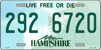 NH license plate 2926720