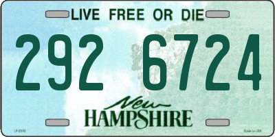 NH license plate 2926724