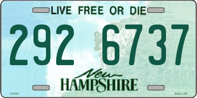 NH license plate 2926737
