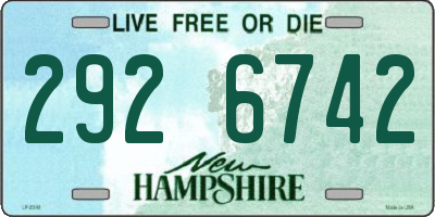NH license plate 2926742