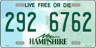 NH license plate 2926762