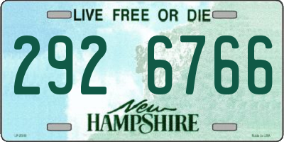 NH license plate 2926766