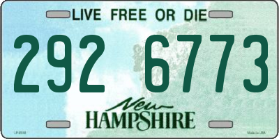 NH license plate 2926773