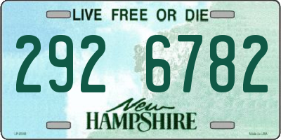 NH license plate 2926782