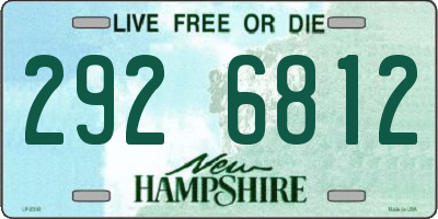 NH license plate 2926812