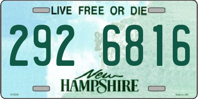 NH license plate 2926816