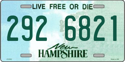 NH license plate 2926821