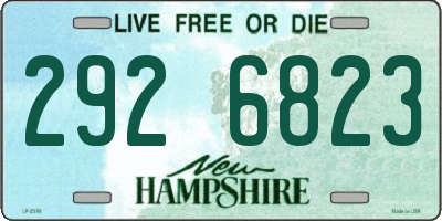 NH license plate 2926823