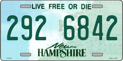 NH license plate 2926842