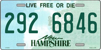NH license plate 2926846