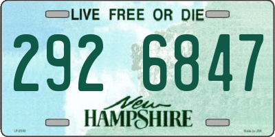 NH license plate 2926847