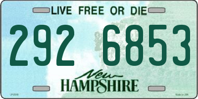 NH license plate 2926853