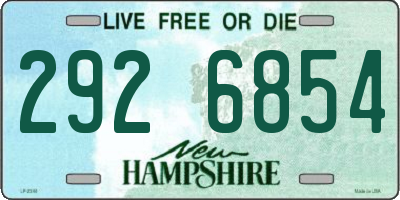 NH license plate 2926854