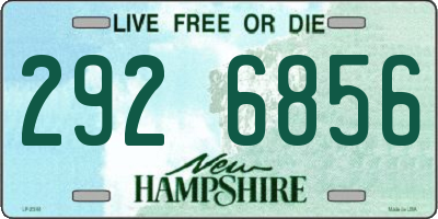 NH license plate 2926856