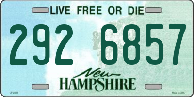 NH license plate 2926857