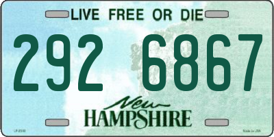 NH license plate 2926867