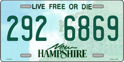 NH license plate 2926869