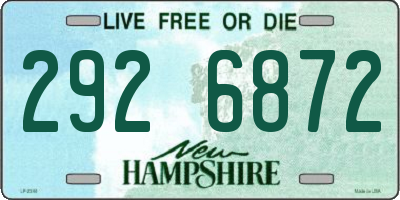 NH license plate 2926872