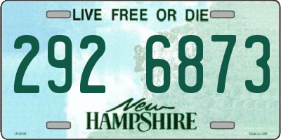 NH license plate 2926873