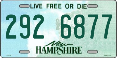 NH license plate 2926877