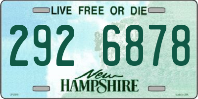 NH license plate 2926878