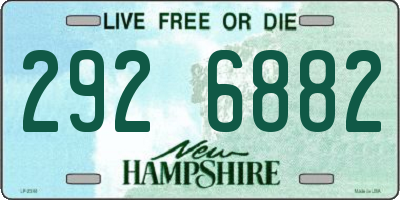 NH license plate 2926882